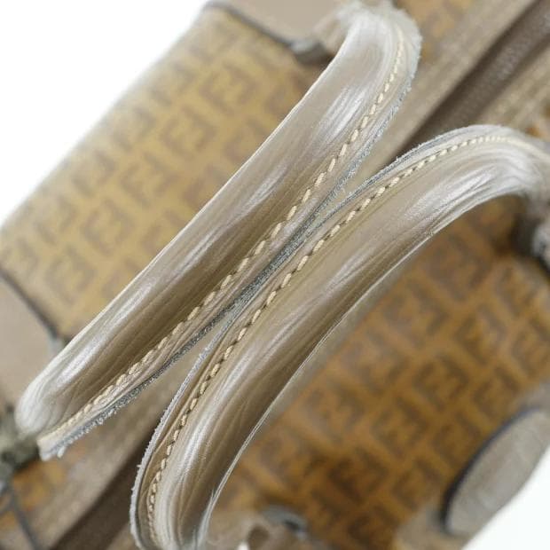 FENDI フェンディ ヴィンテージ ズッカ柄 ミニボストンバッグ ブラウン系