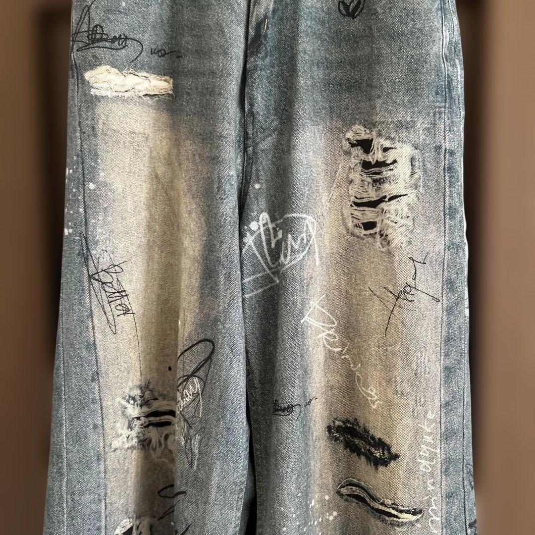 Denim Print Pants/デニムプリントパンツメゾンスペシャル