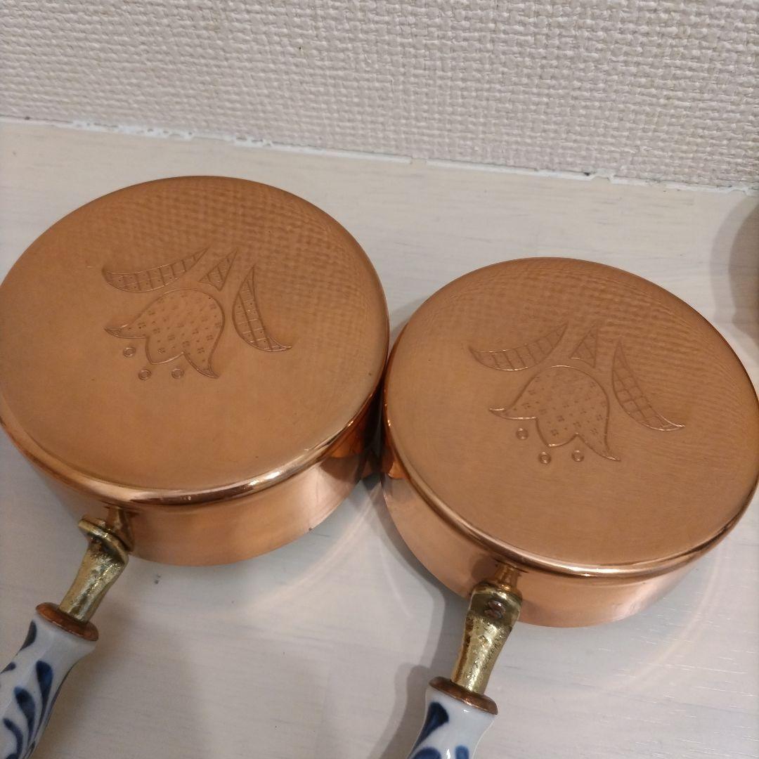 ミルクパン　銅？小さい鍋4つセット