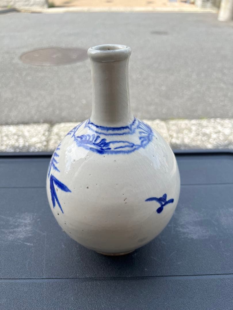 白磁 徳利 酒器 花入 花器 花瓶 陶器 焼物 民藝 染付 骨董 JAPAN
