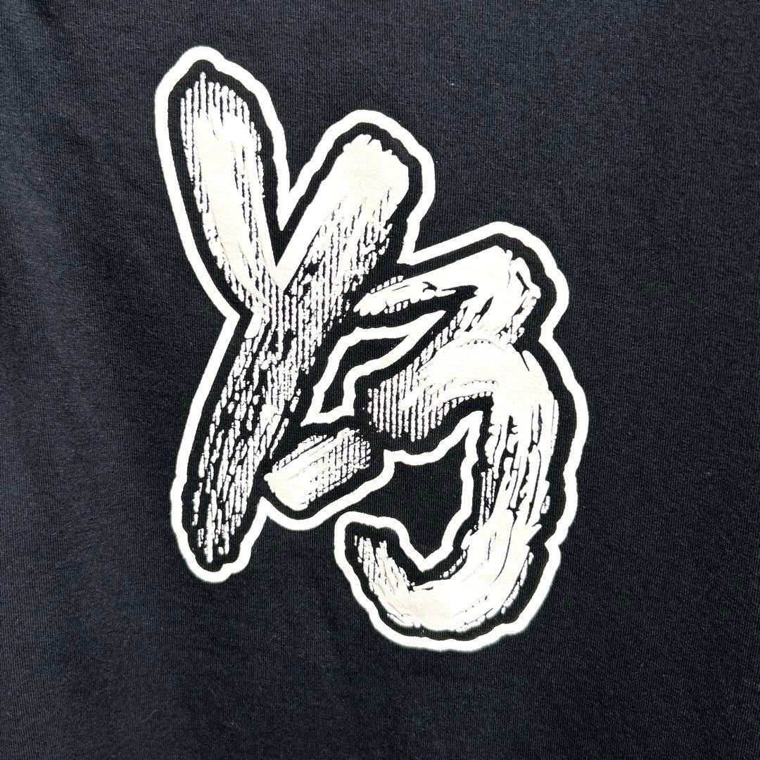 Y-3 ワイスリー 半袖カットソー Tシャツ ハーフジップ ブラック XL