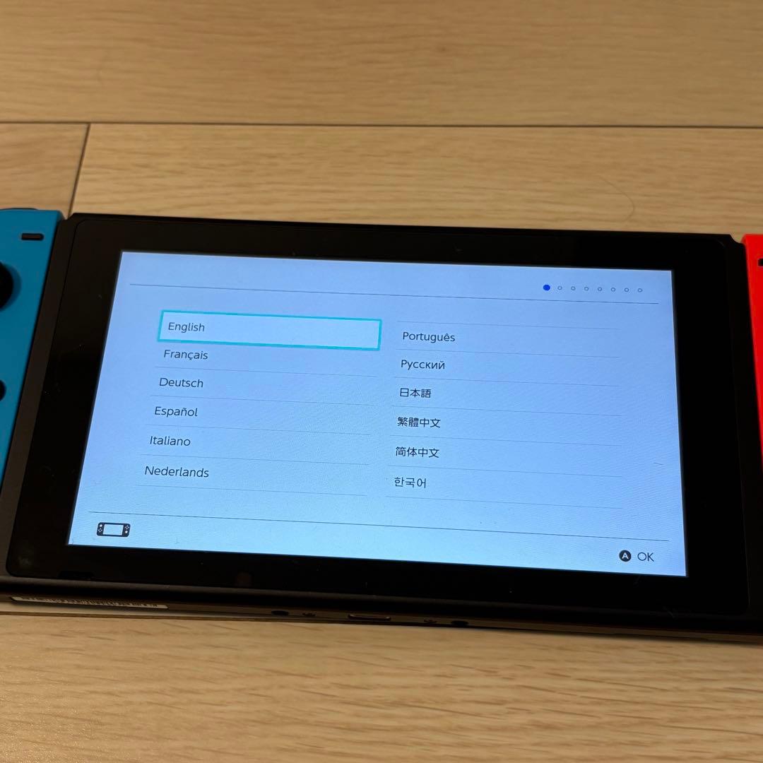 【美品】Nintendo Switch 青/赤 本体
