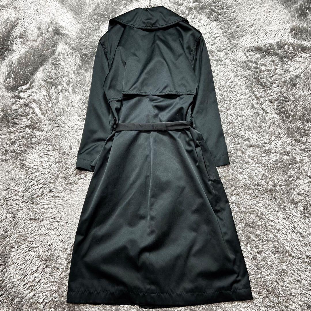 LANVIN ランバン シルク100% トレンチコート M相当 リボン 美品