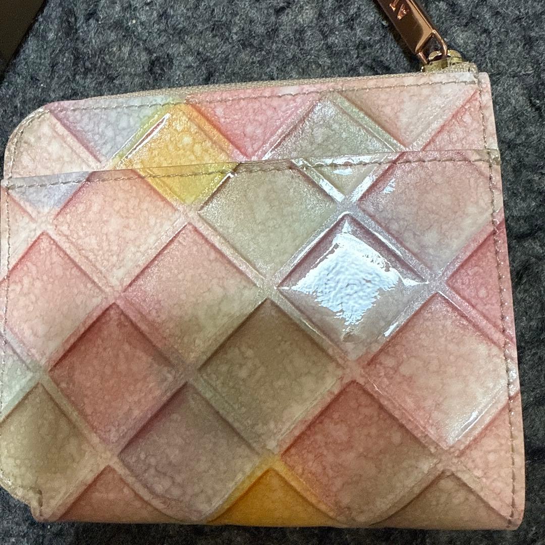 ATAO 二つ折り財布 グラデーションピンク