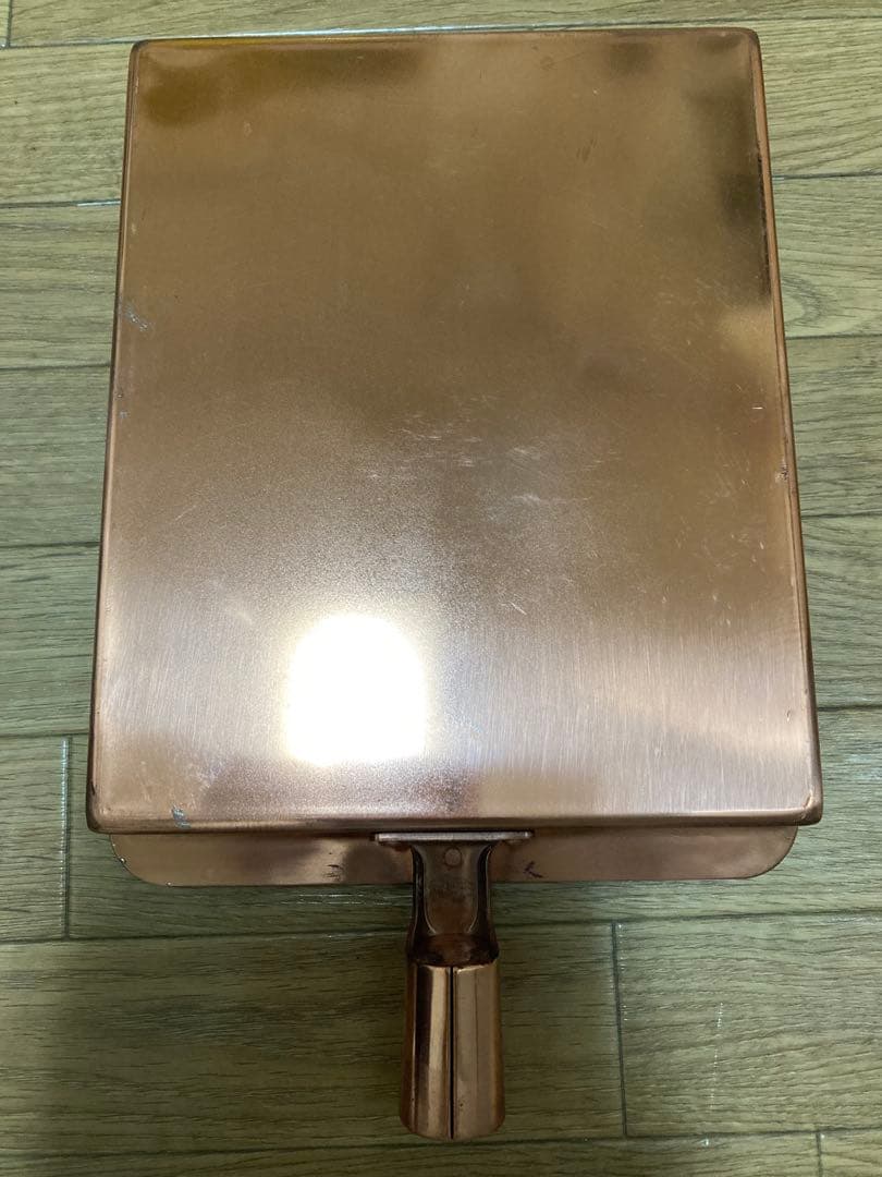 丸新銅器 銅製玉子焼器 関西型 縦（約）24㎝×横19.5㎝×高さ3㎝ 卵焼き器