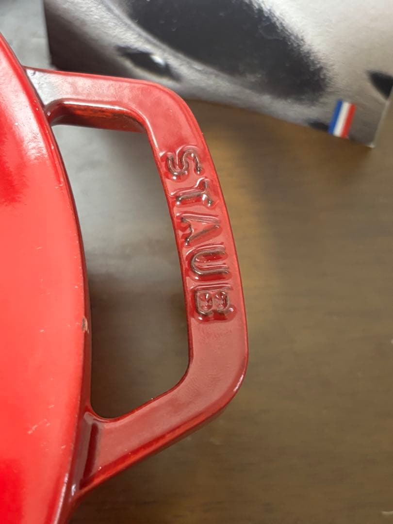 [未使用]STAUB ブレイザーソテーパン24㎝　チェリーレッド