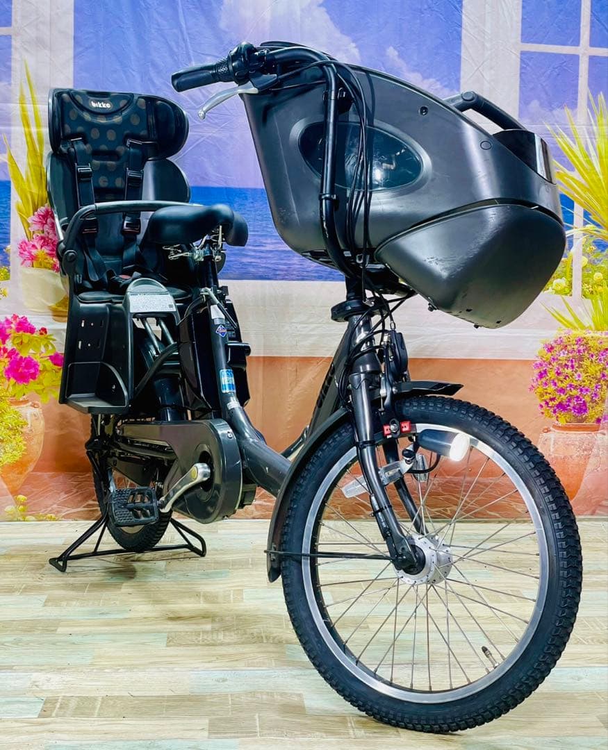 超人気！BIKKE ビッケ13AH！⭐️ブリヂストン子供乗せ電動自転車Y3438