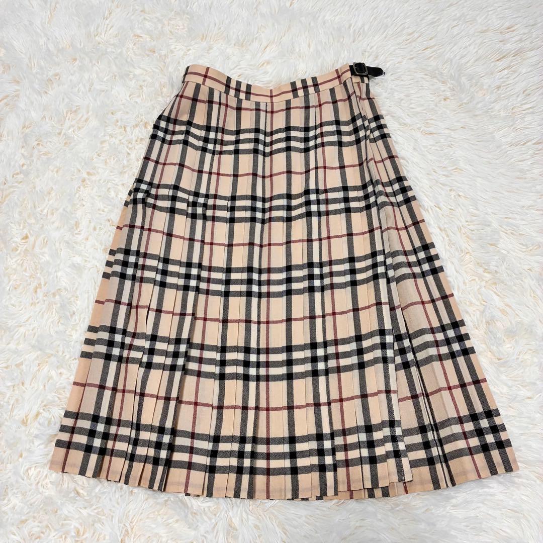 【専用】美品✨BURBERRYLONDONノバチェック巻プリーツスカートL春夏