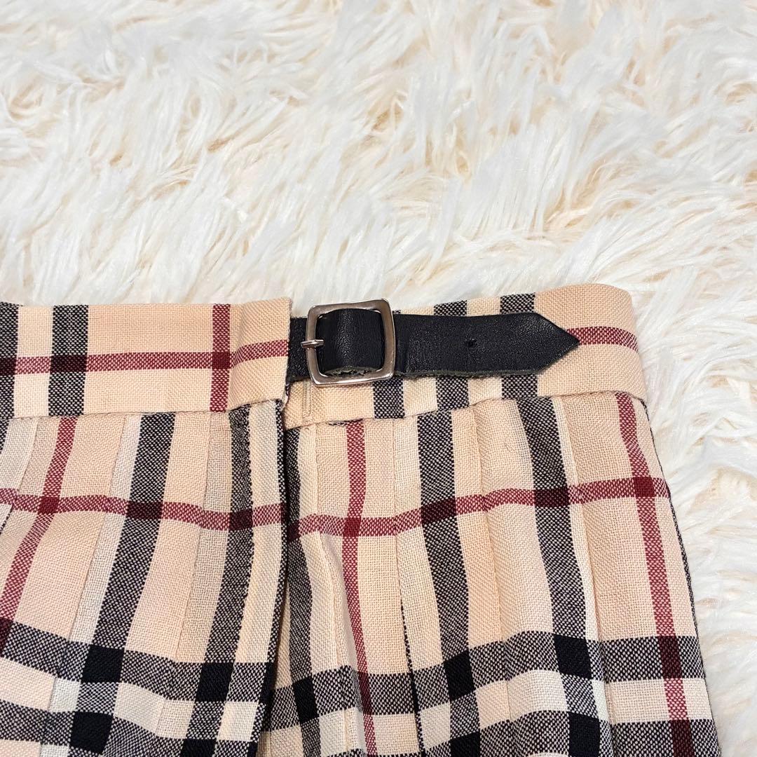【専用】美品✨BURBERRYLONDONノバチェック巻プリーツスカートL春夏