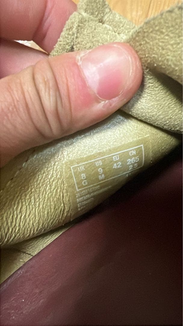 おんClarks クラークスワラビー wallabee 26.5cm