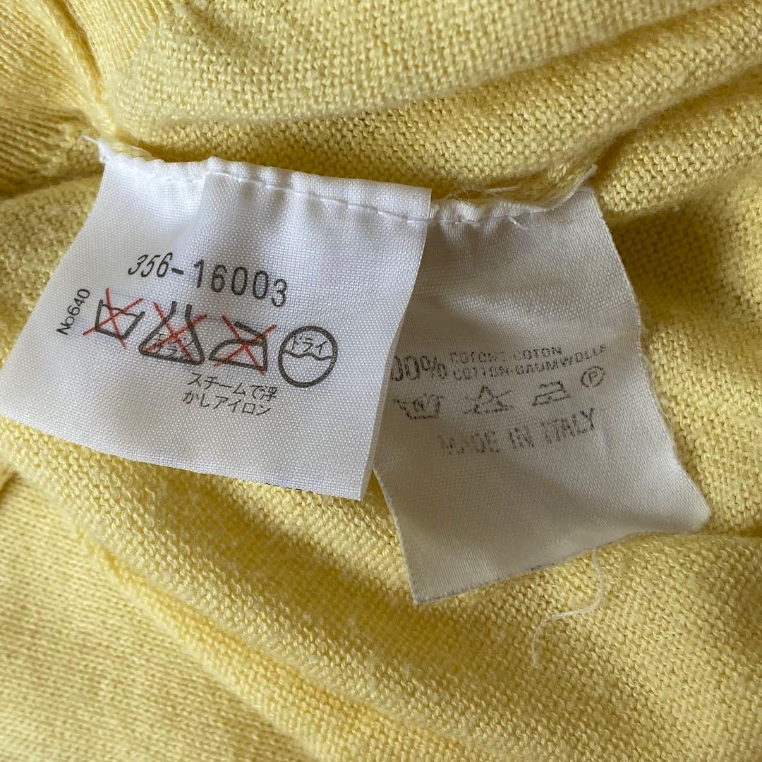 【美品】ヴィヴィアンウエストウッド　ニットポロシャツ　変形　オーブ刺繍　イタリア