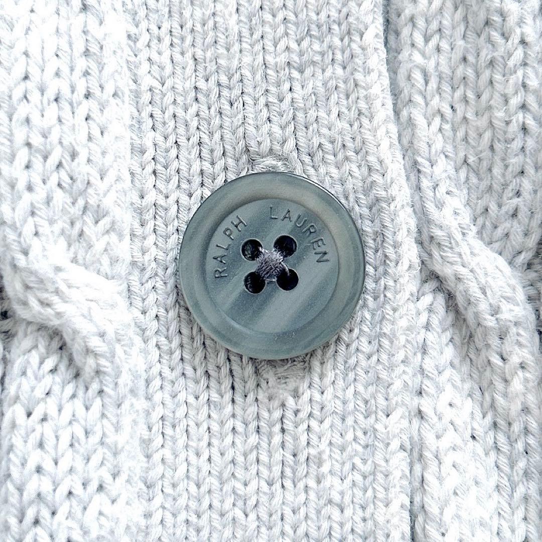 現行✨ラルフローレンケーブルニットカーディガンポニー刺繍大きいサイズXL春カーデ