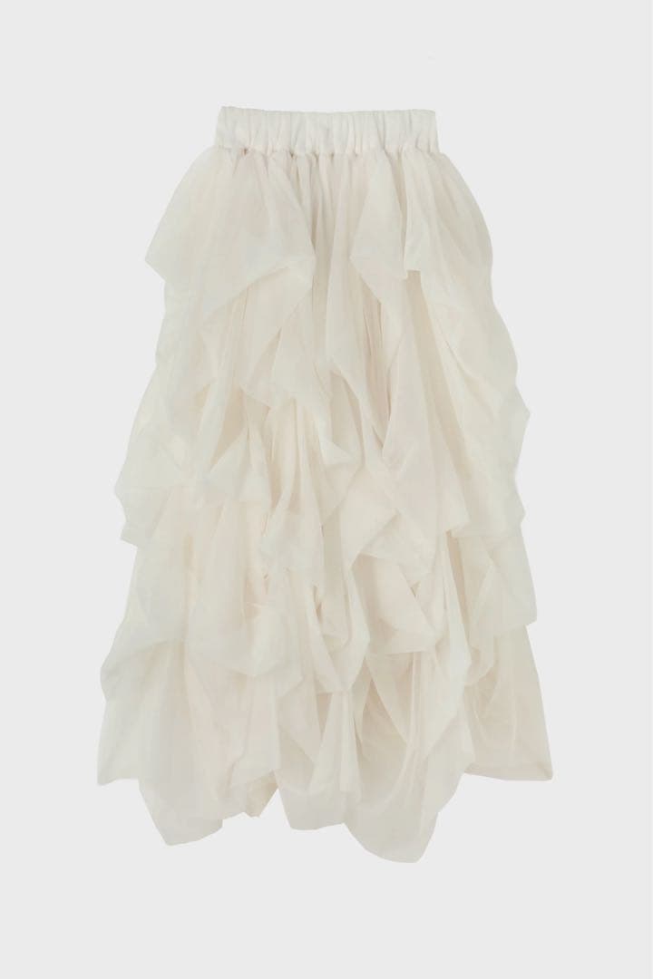 スカート Iris Tulle Skirt / white / M