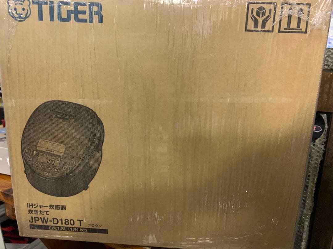 TIGER JPW-D180 T 炊飯器 1.8L ブラック