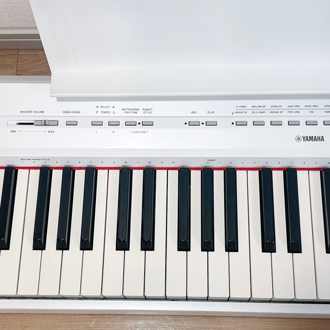 ✨極美品✨ ヤマハ 電子ピアノ P-115 ホワイト 送料無料 動作確認済み