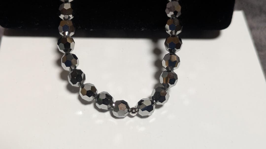 ロイヤルジュエリー 6mm ダークシルバー ネックレス