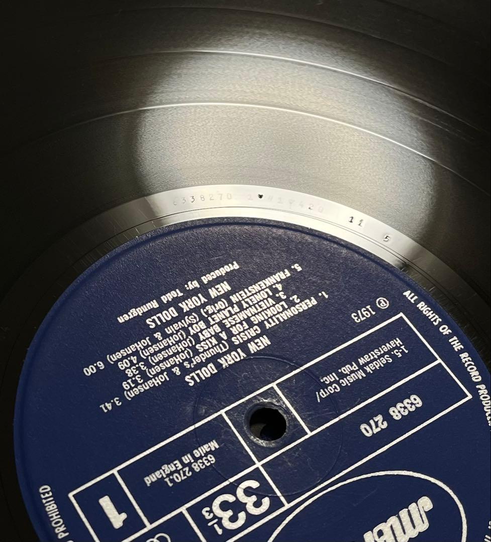 UKOrg ニューヨークドールズ New York Dolls 1st初版