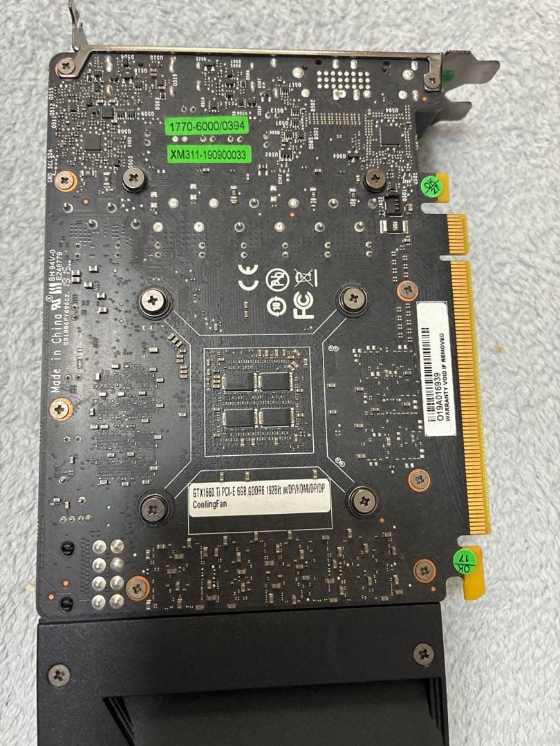 【動作確認済】 GeForce GTX 1660Ti