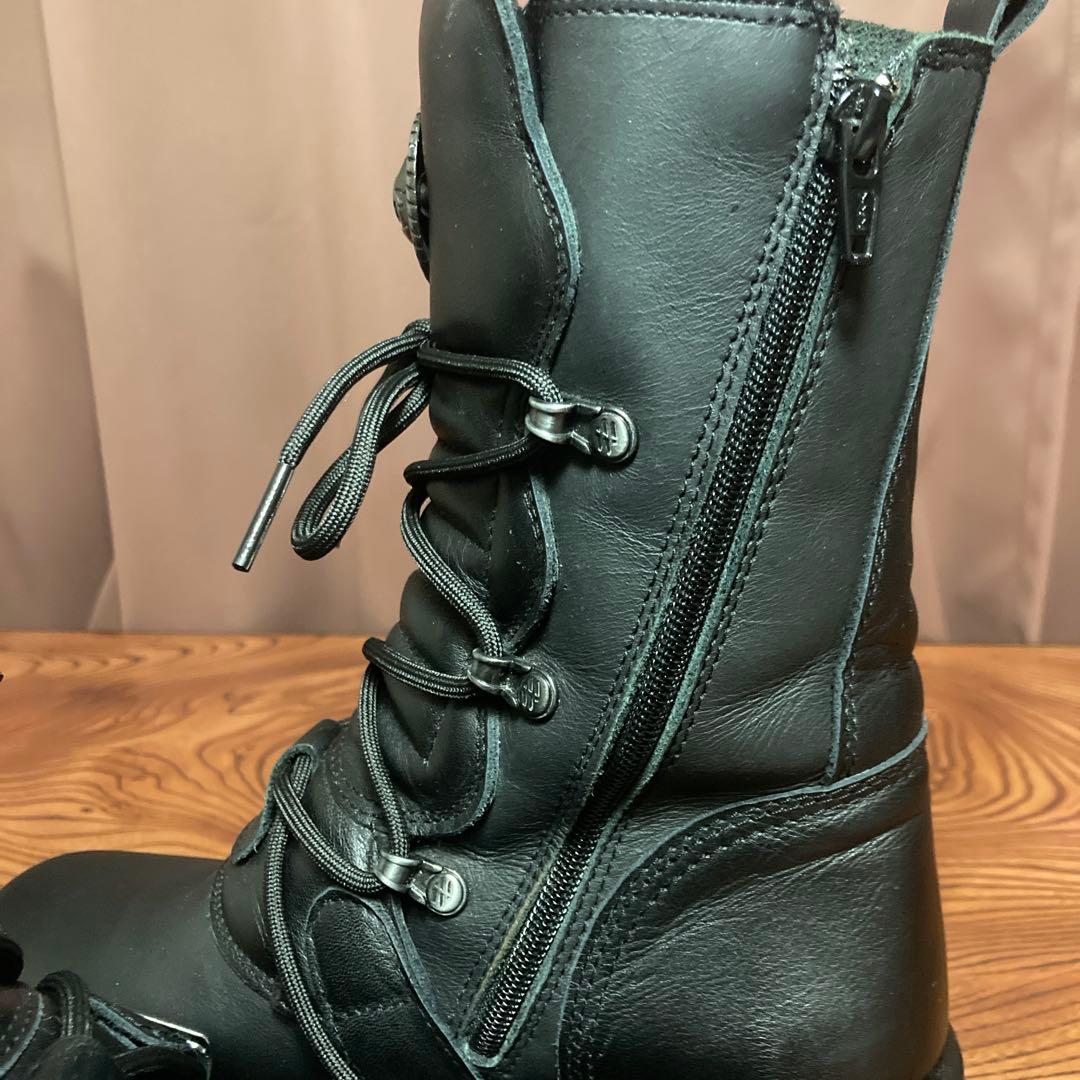 NEW ROCK ニューロック厚底ブーツ 黒 ゴシック パンクEUサイズ38