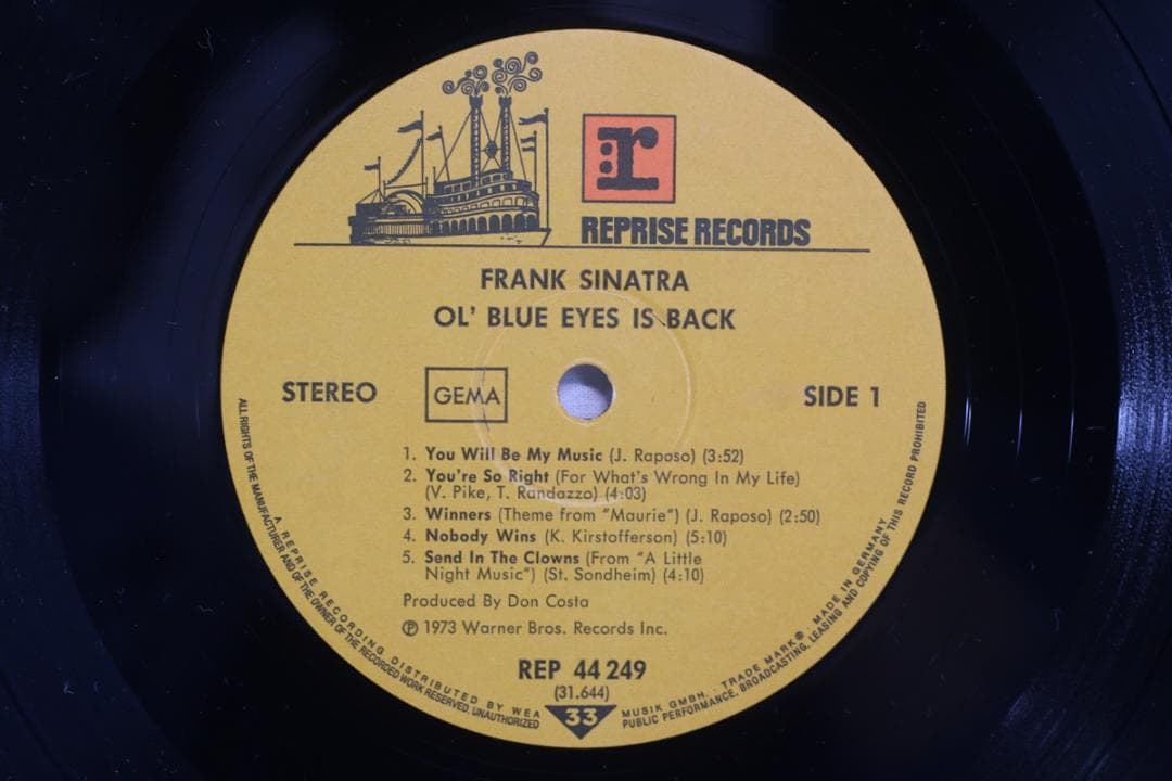 Frank Sinatra Ol' Blue Eyes Is Back ドイツ盤