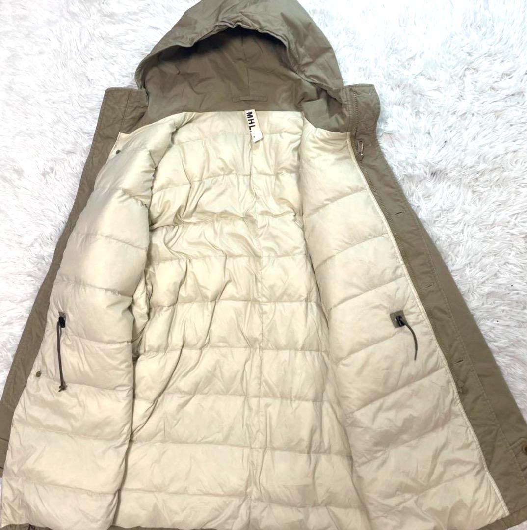 美品/3XL マーガレットハウエル　モッズコート　ダウン　フェザー　ダブルジップ