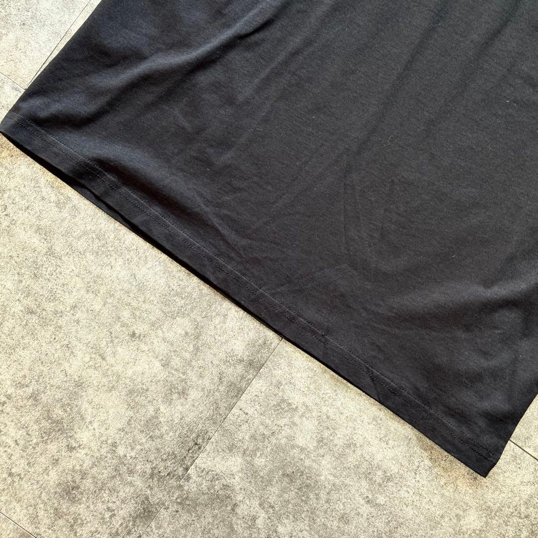 【美品／大きいサイズ】PRADA プラダ Tシャツ 三角ワッペン ブラック 黒