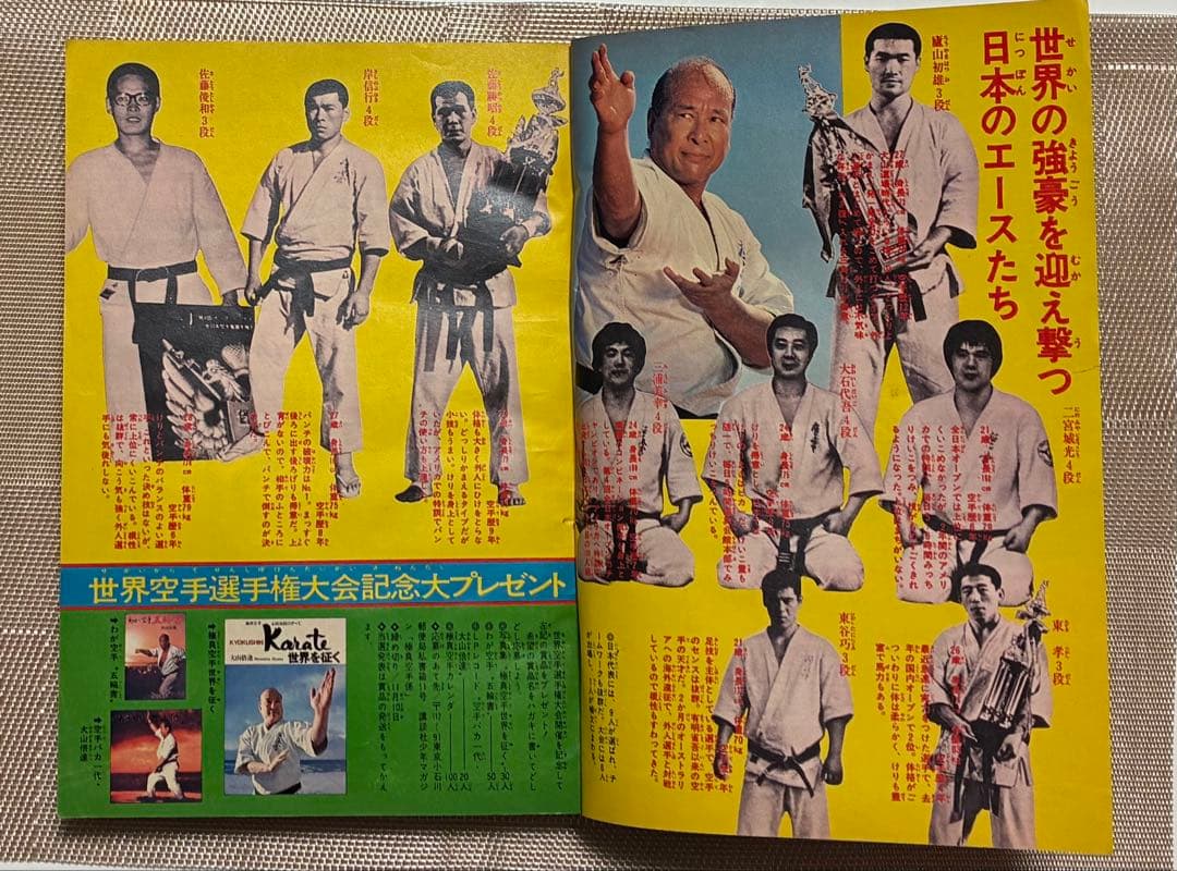週刊少年マガジン昭和50年46号 第1回世界空手選手権大会記念特集