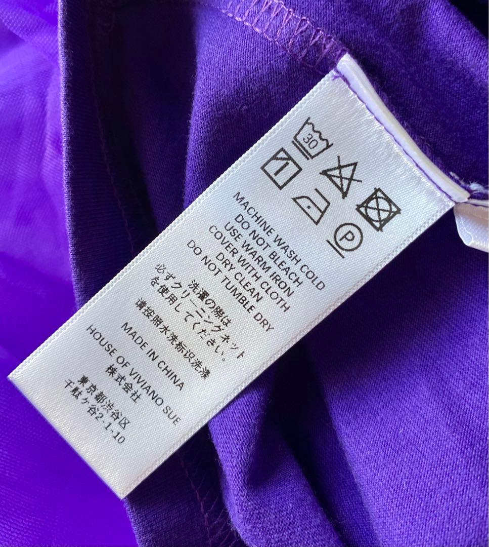 トップス VIVIANO Tulle Layered Puff Sleeve TEE