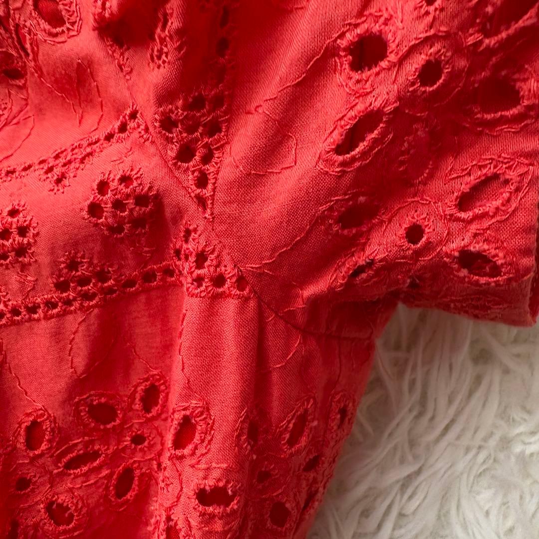 2024年　リボン　フラワー刺繍　エムズグレイシー　ワンピース　フレア　38