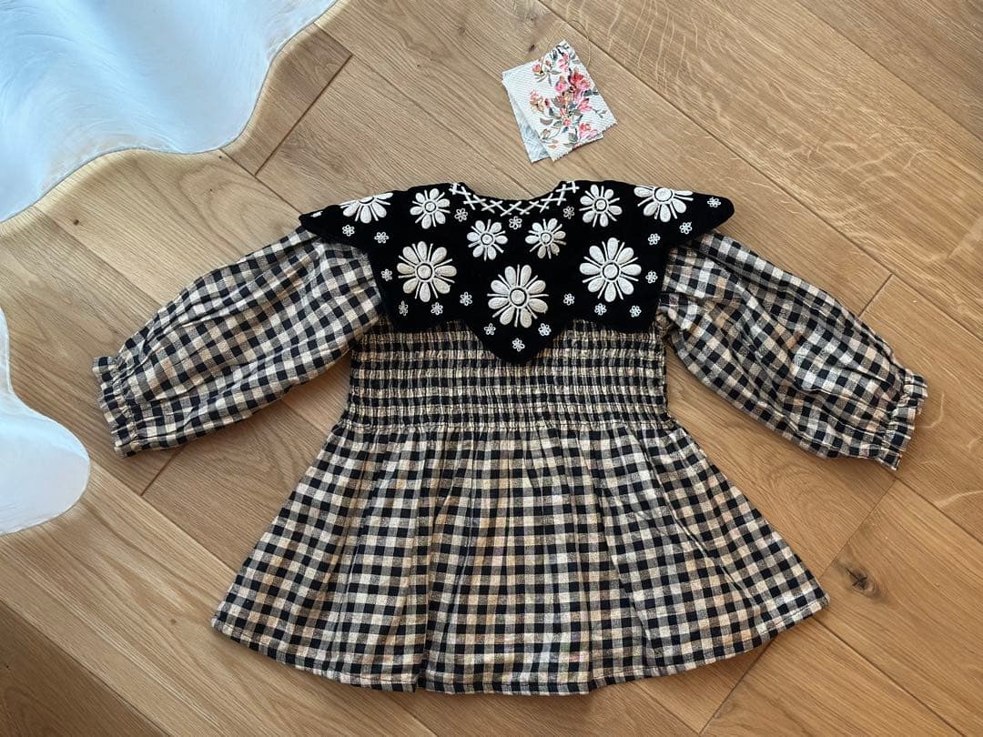 【値下中】bonjour diary クリスマス チュニック ワンピース　2y