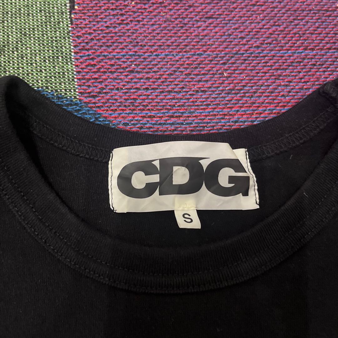 comme des garcons tシャツ　CDG sサイズ　黒　短丈