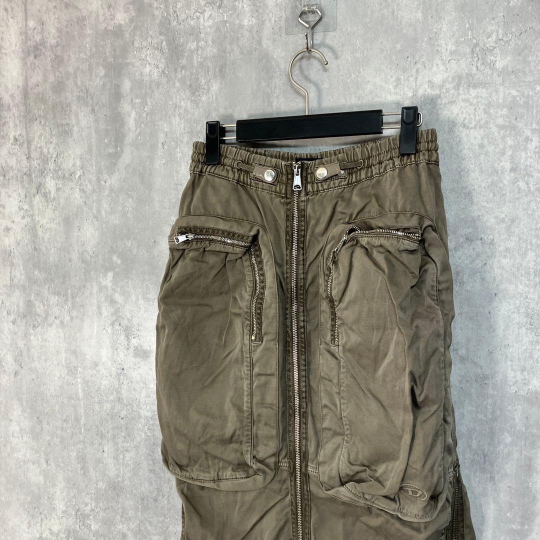 DIESEL O-MIRTA ジップディティール ロングスカート 23