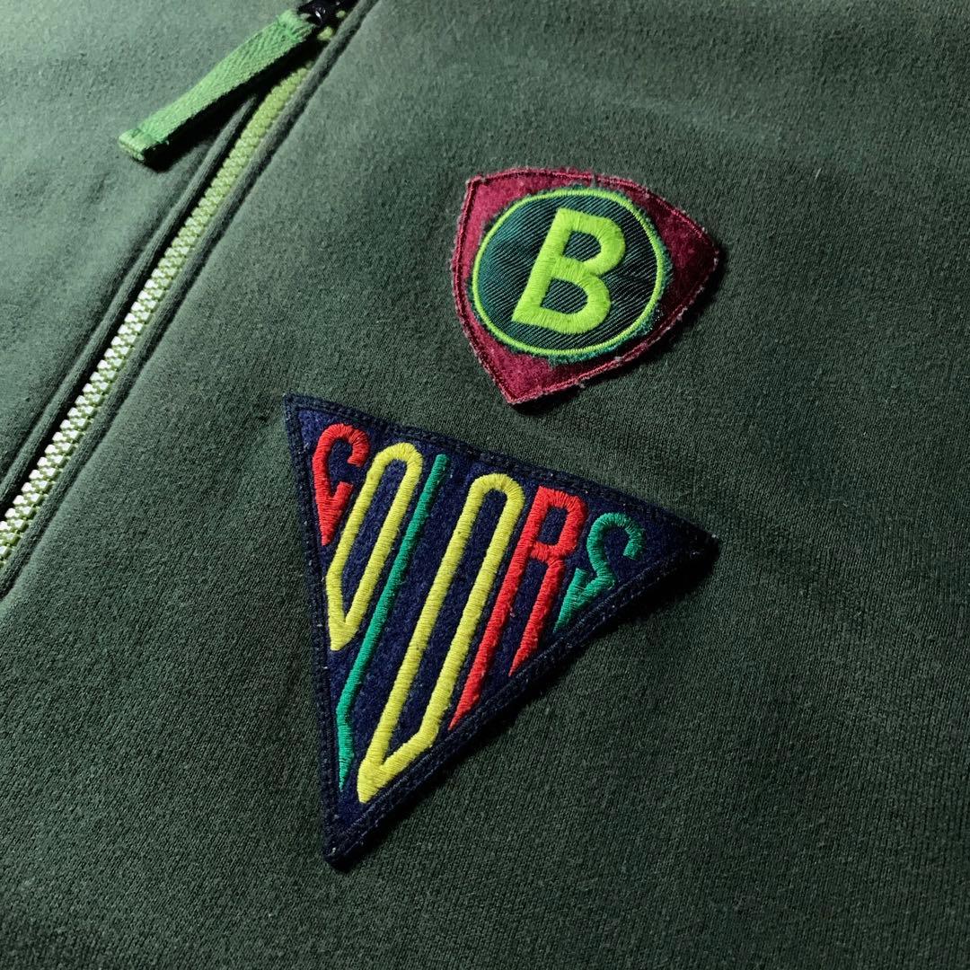 90s〜 BENETTON 短丈 スウェット キルティング ボンバージャケット