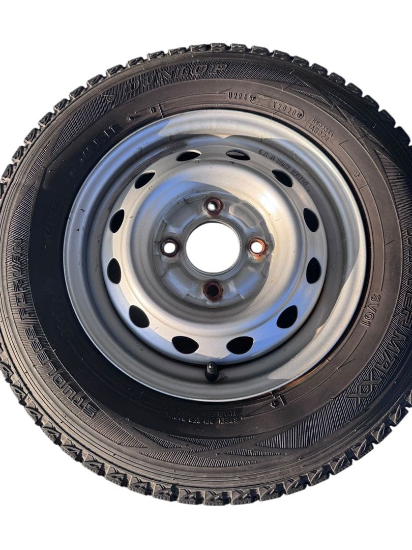 ダンロップ ウインターマックスSV01 145R12 6PR LTホイールセット
