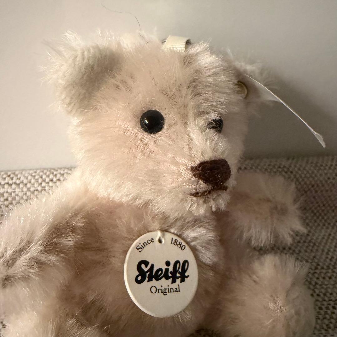 Steiff シュタイフ　キーリング・ミニテディベア　ライラック　新品