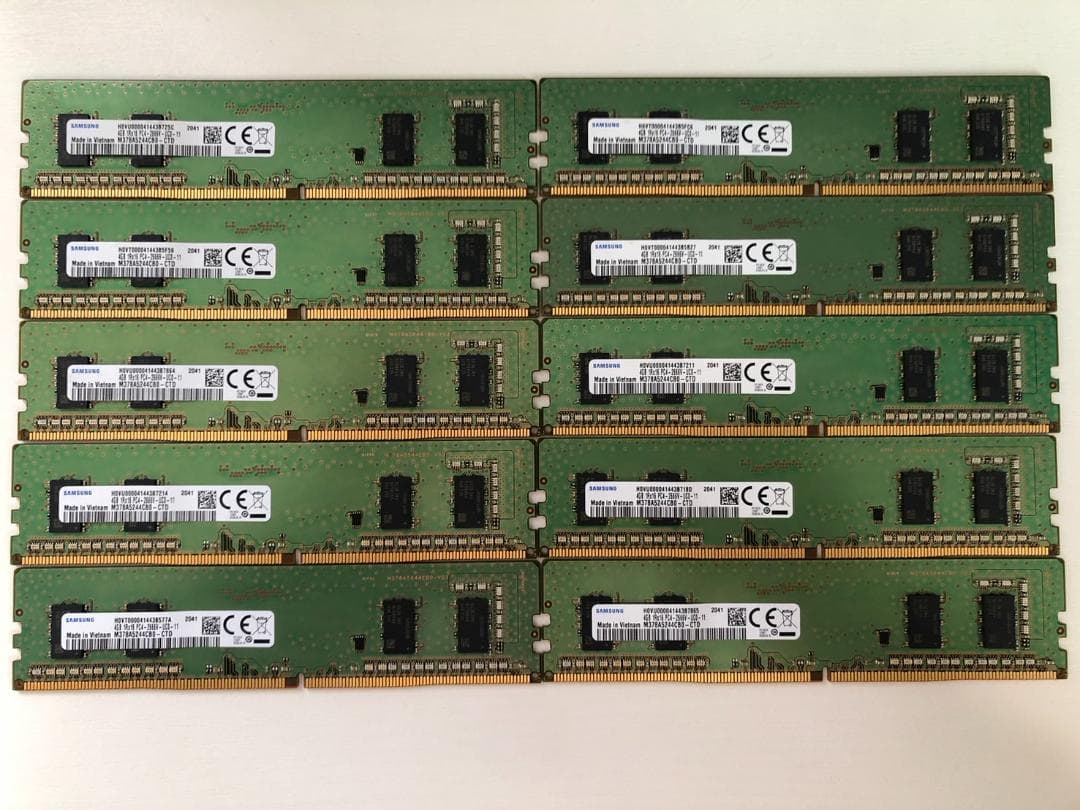 【4GB×40枚】メモリ計160GB 4GBメモリ DDR4