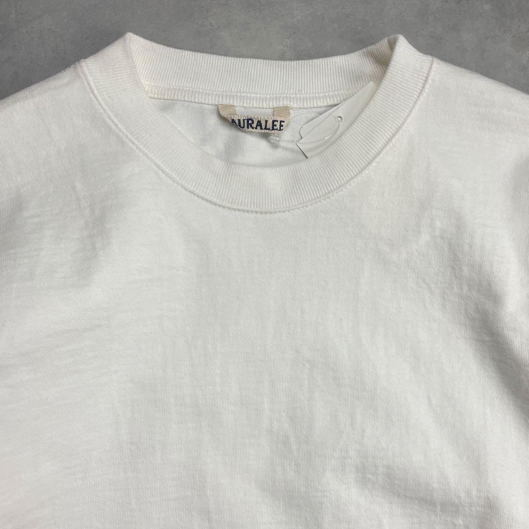 新品タグ付き 　AURALEE STAND-UP TEE サイズ1 オフ白
