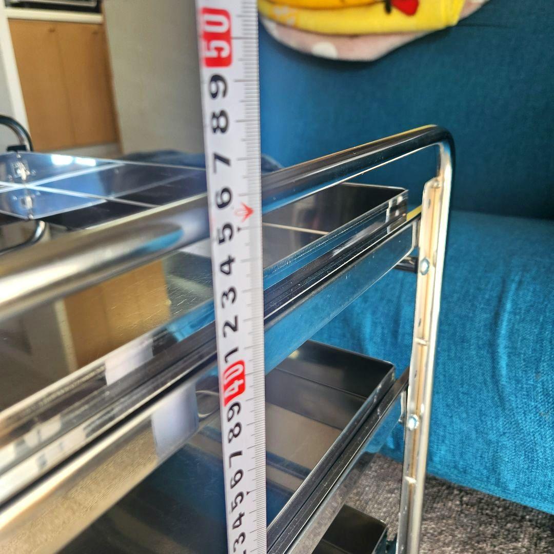 シンク下収納 スライドラック 棚3段 幅50cm キッチンラック [川口工器]