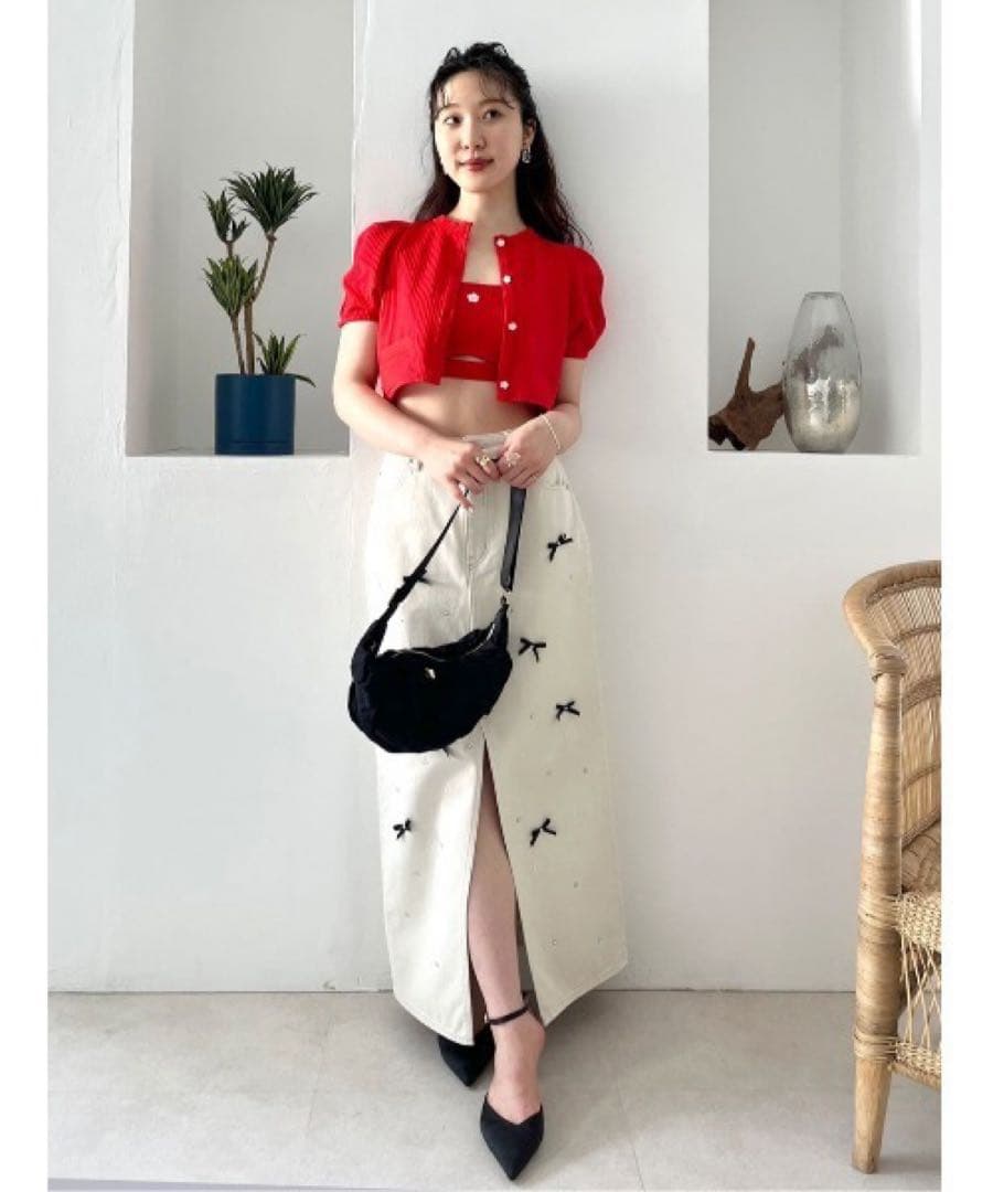 LILY BROWN × MARY QUANT 3ピーススウィムウェア レッド