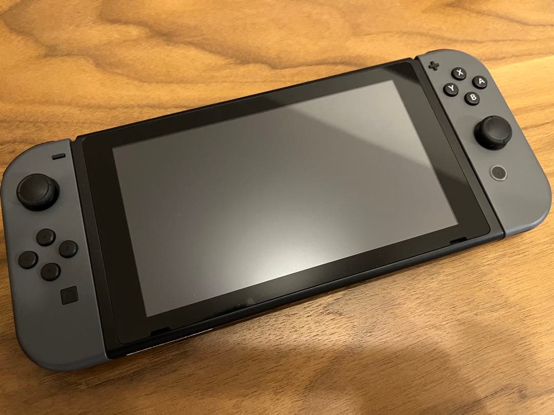 【美品】Nintendo Switch本体グレー 付属品完備　SDカード付