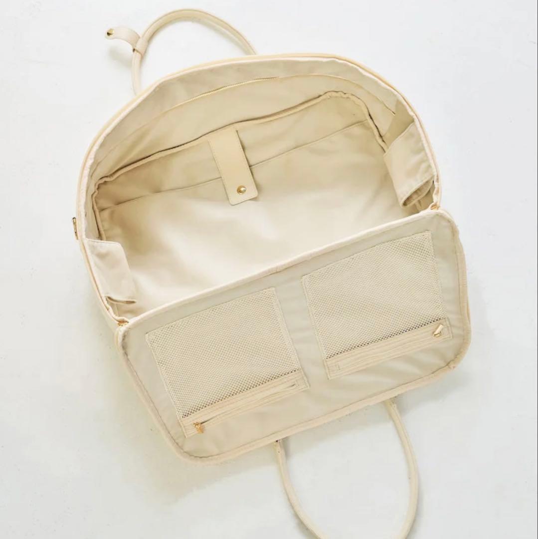 A’pearl エパール3way Boston Bag ボストンバッグ クリーム