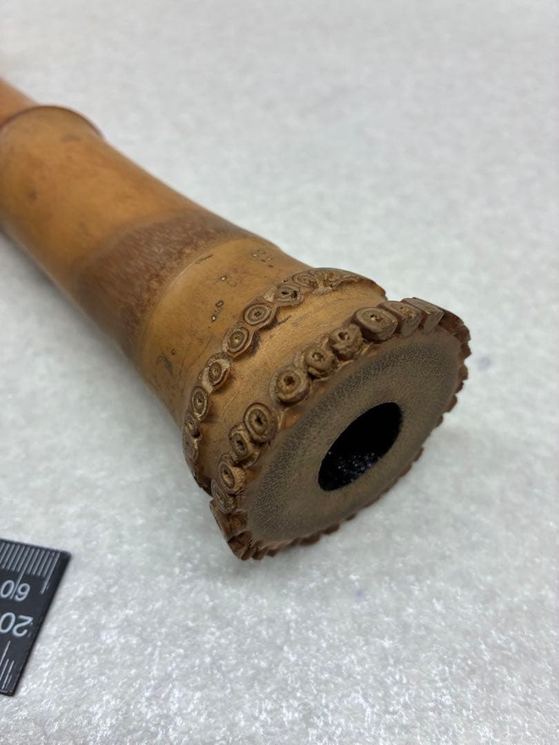 D0103）尺八 本体 竹製 約55cm 管楽器