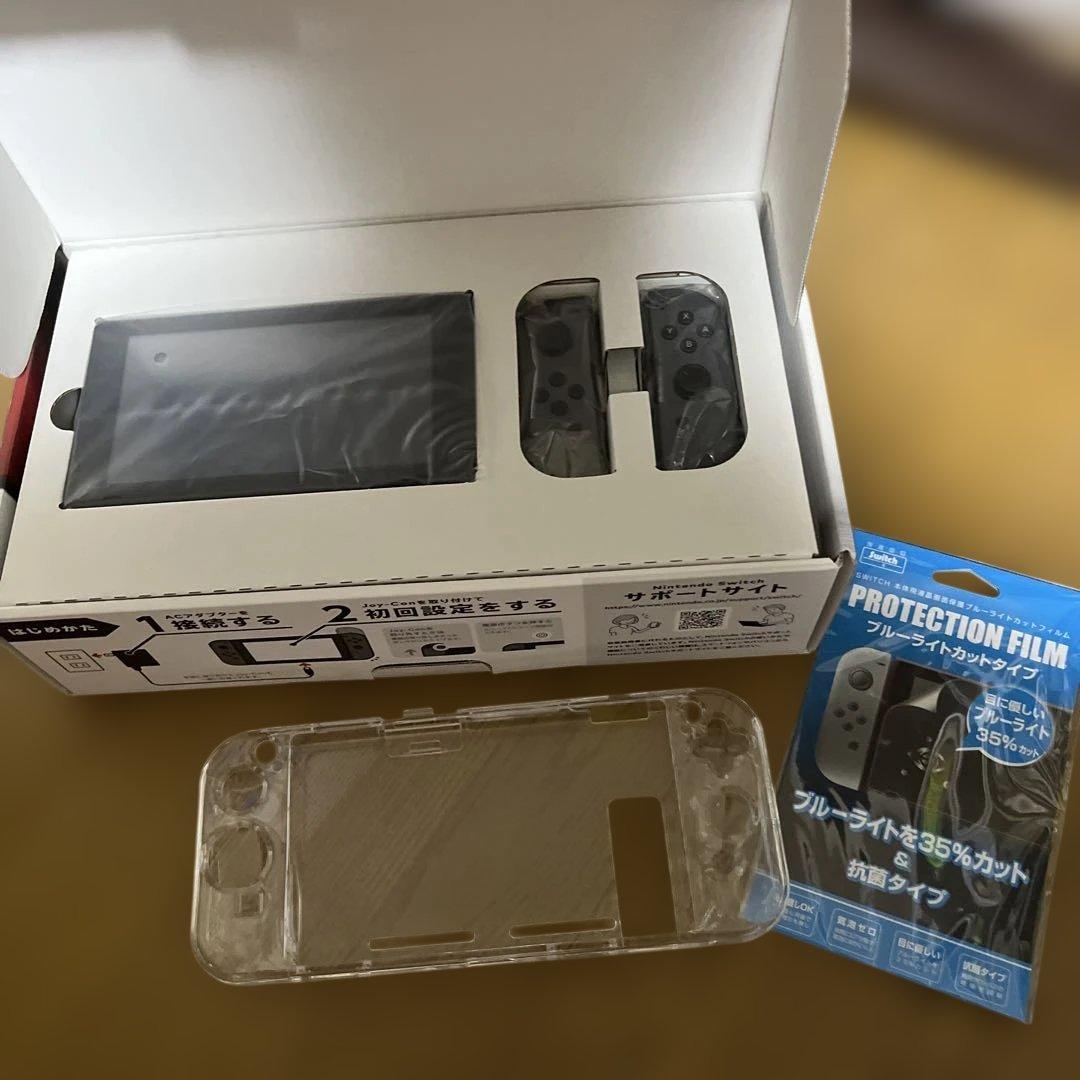 【美品】Nintendo Switch グレー 本体　初期型