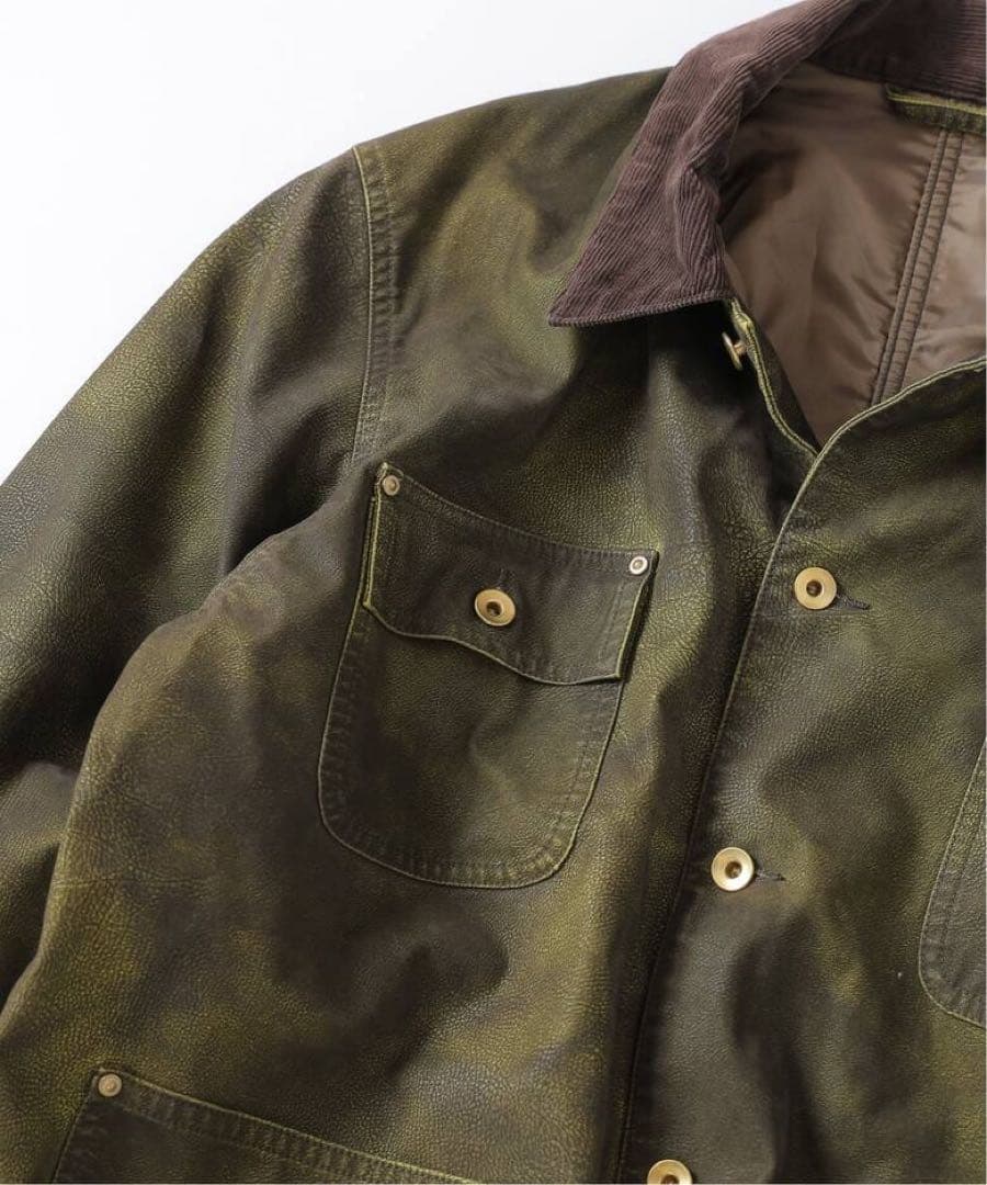 【完売品】J.S.stead / フロックレザー カバーオール Mサイズ