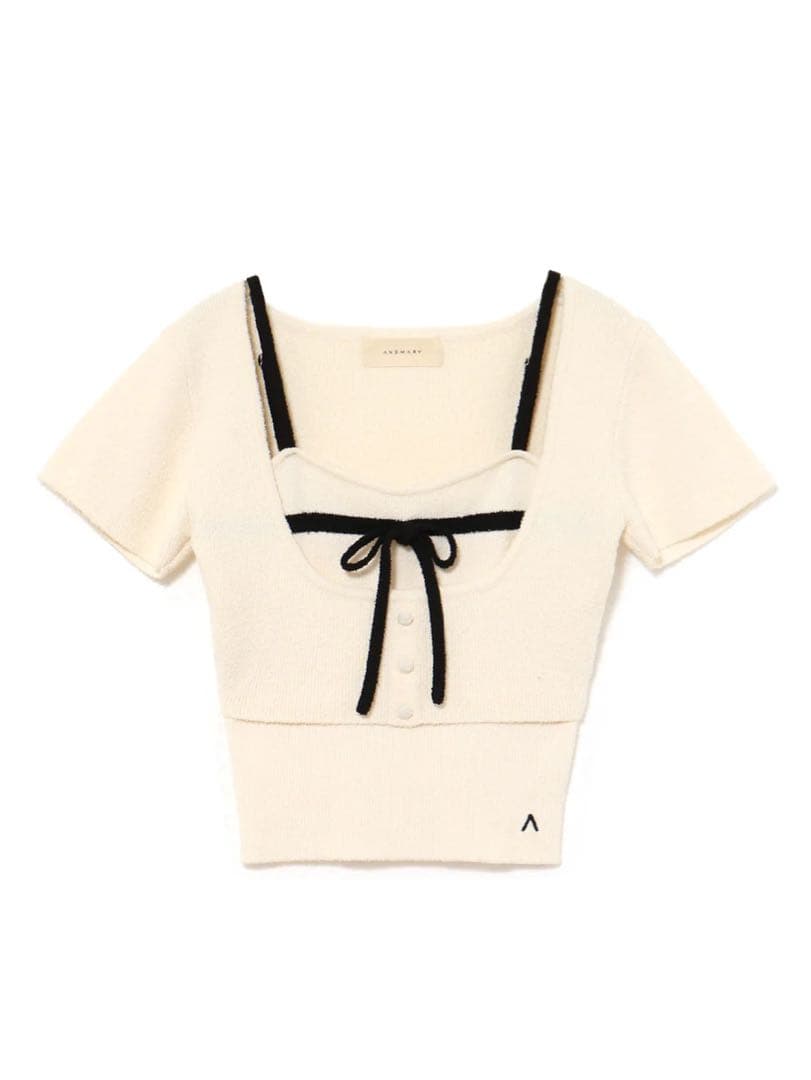 Natalie ribbon set ivory アイボリー