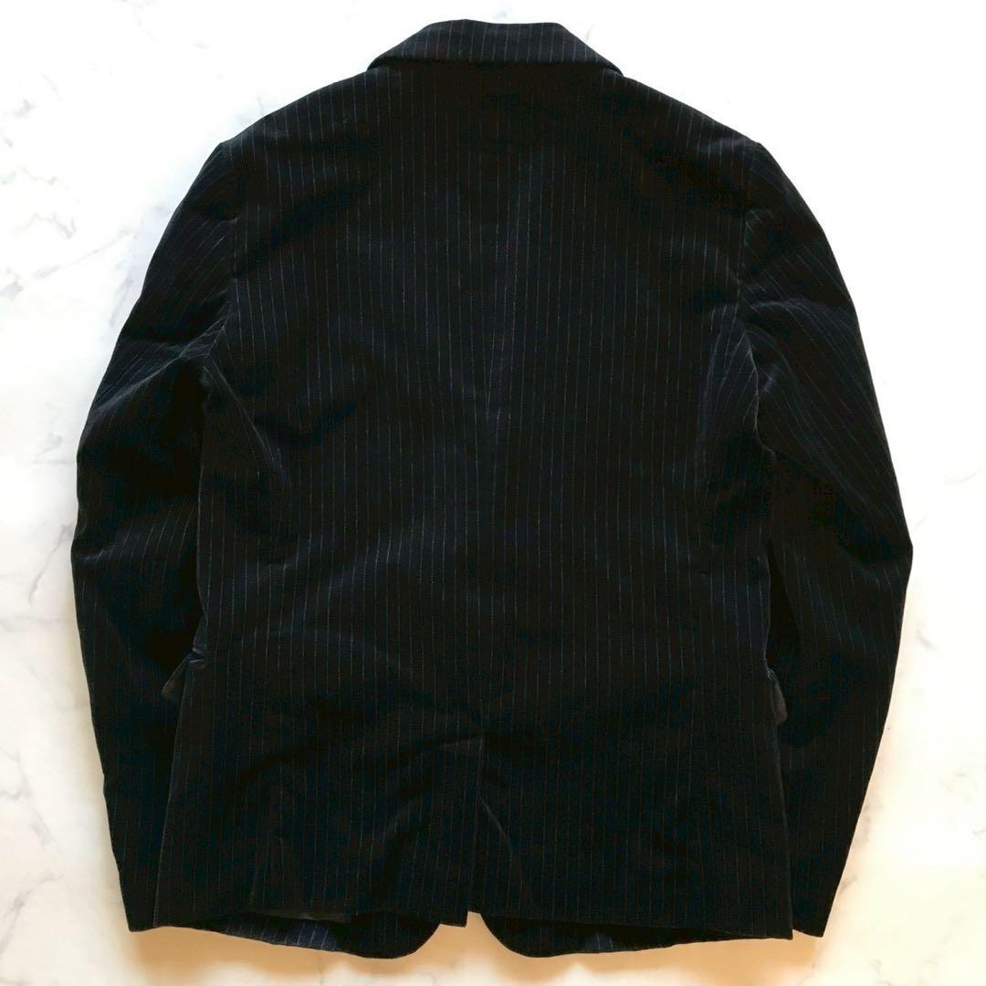 未使用級/XLサイズ✨メンズメルローズ ベロア テーラードジャケット ブラック