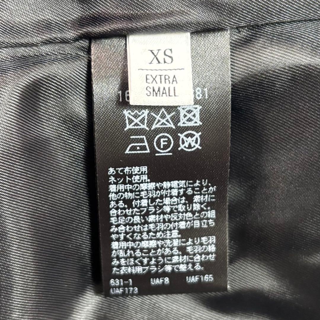 BEAUTY&YOUTH ノーカラーコート ベルト付き マンテコ 黒XS