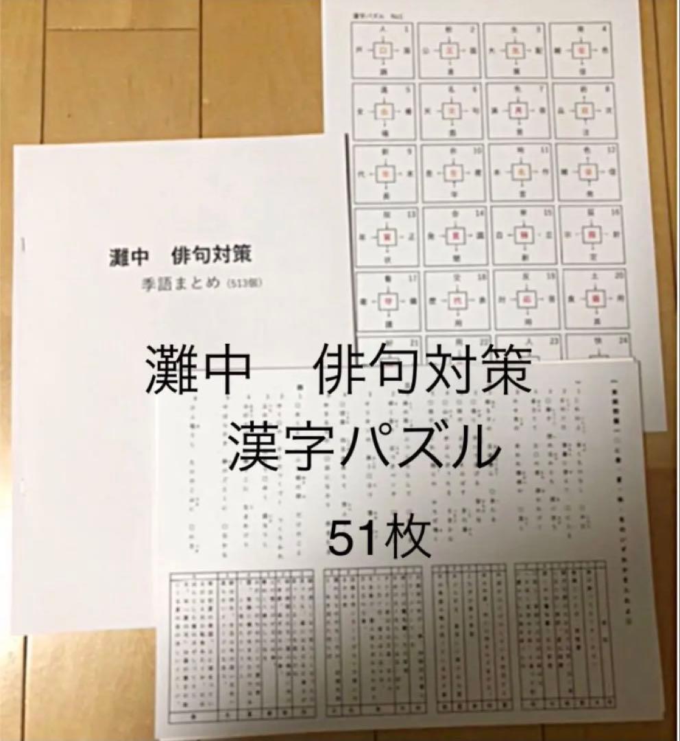 専用　灘中　中学受験　国語　一日目対策資料　4セット