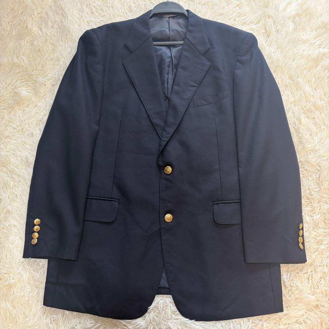 チャップスラルフローレン　紺ブレ　金ボタン　テーラードジャケット　2XL