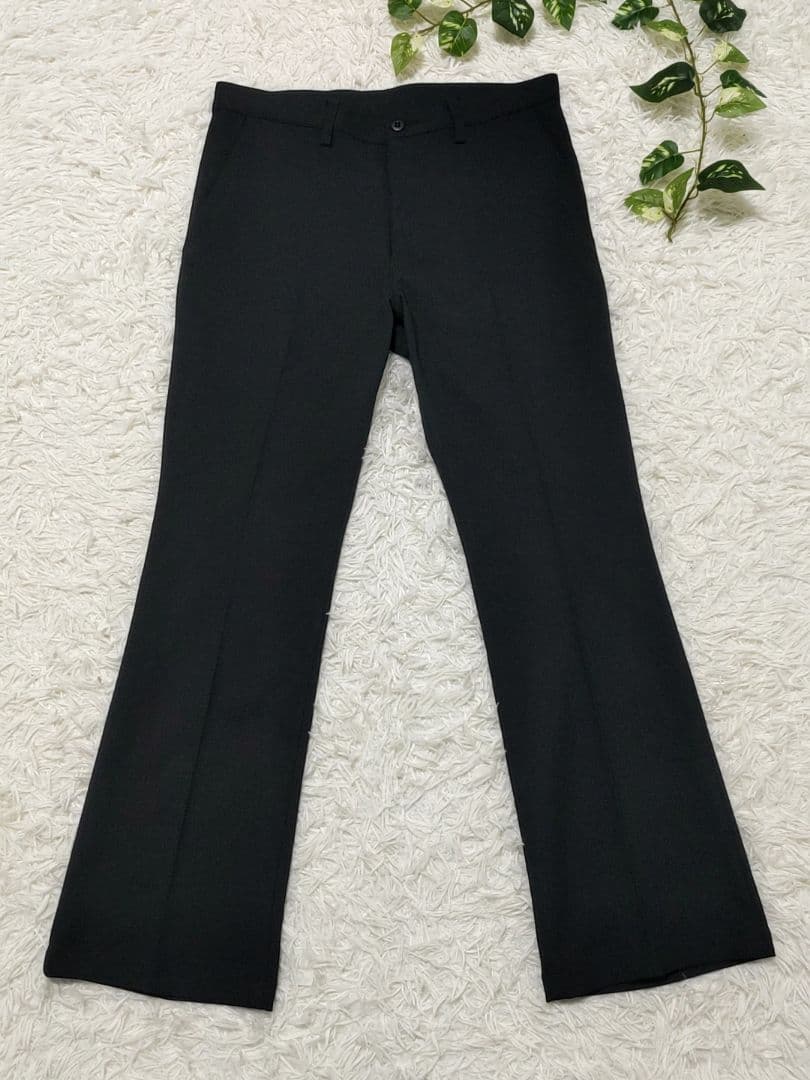 【新品】BEAMS　SOLOTEX SHOECUT PANTS　L　ブラック